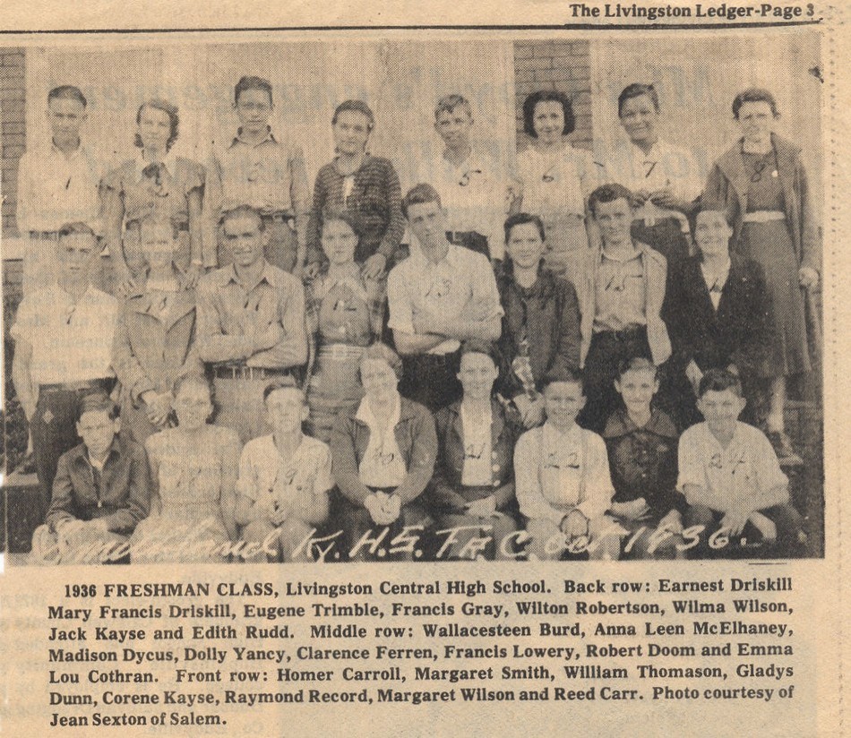 1174 LCHS Class Freshman 1936-1937